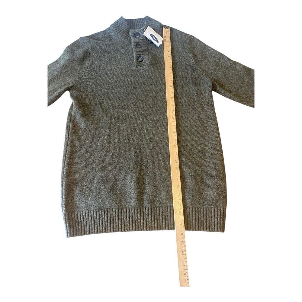 NWT Old Navy Greenish Soft Button SWEATER M Tall - Picture 8 of 10